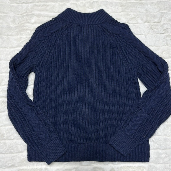 J. Crew Pom-pom Cable-knit Sweater Size Small NWT - Picture 10 of 11